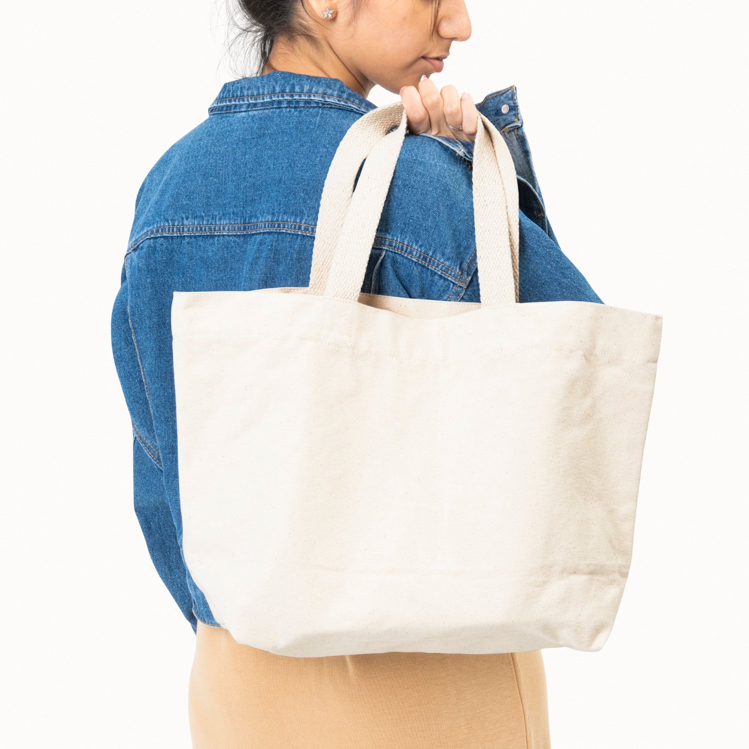 Custom Printed Cotton Tote Bags for Wholesale and Export
